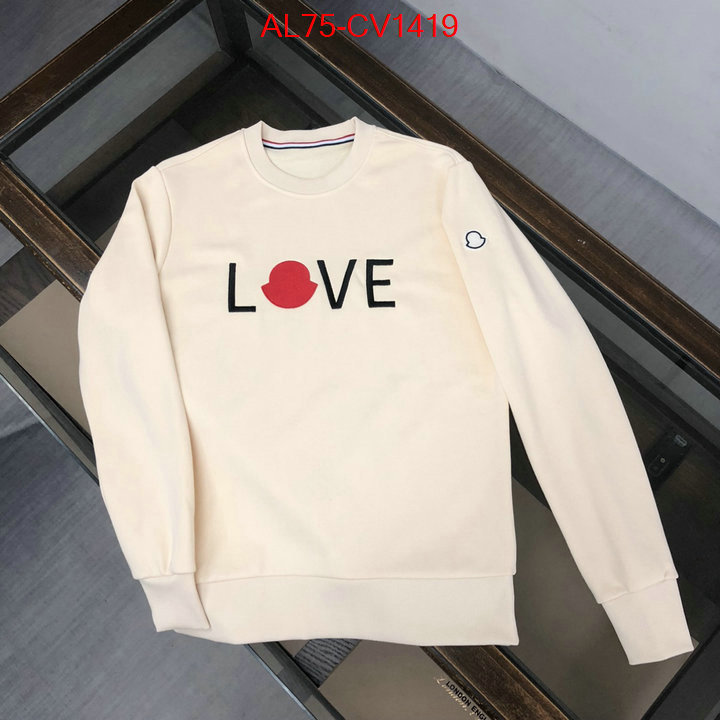 Clothing-Moncler where can i find ID: CV1419 $: 75USD