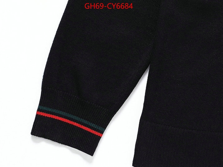 Clothing-Gucci the highest quality fake ID: CY6684 $: 69USD