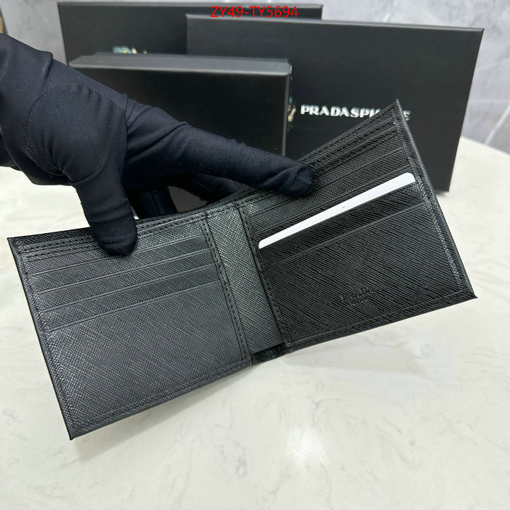 Prada Bags (4A)-Wallet top fake designer ID: TY5694 $: 49USD