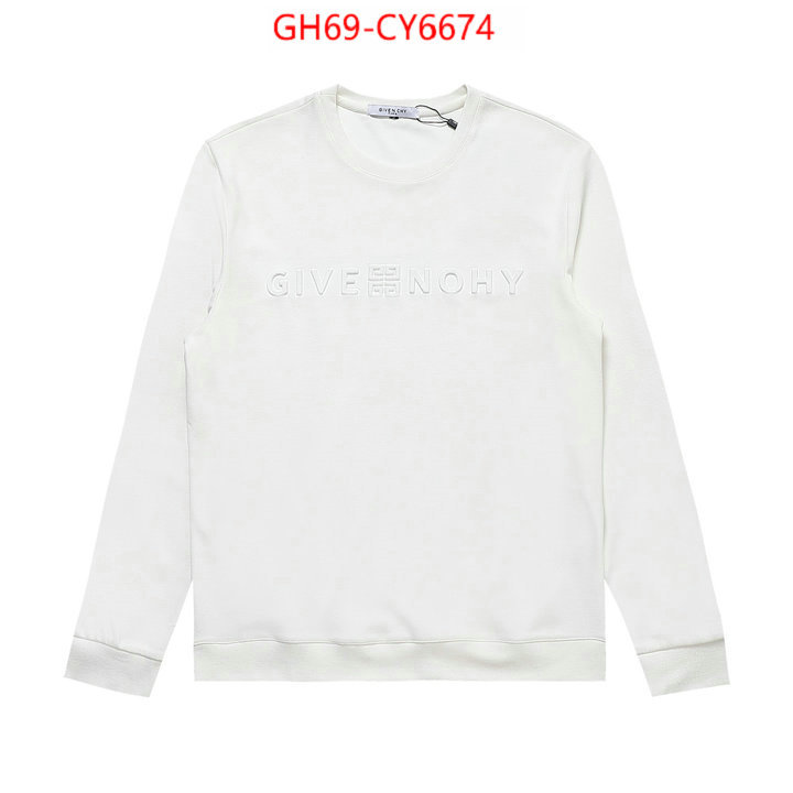 Clothing-Givenchy best quality fake ID: CY6674 $: 69USD