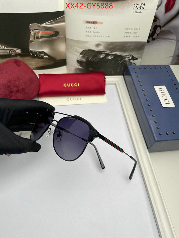 Glasses-Gucci wholesale china ID: GY5888 $: 42USD