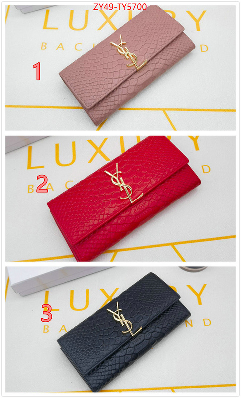 YSL Bags(4A)-Wallet- designer wholesale replica ID: TY5700 $: 49USD