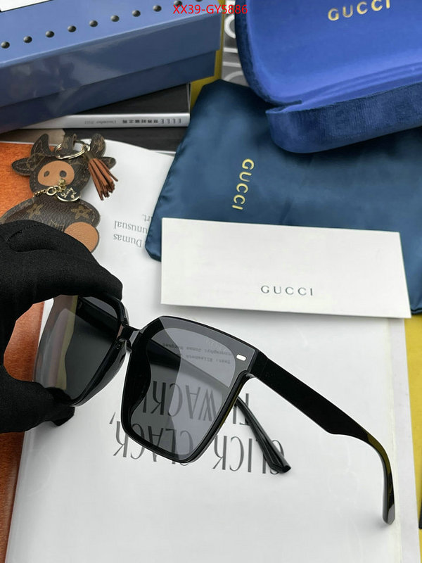 Glasses-Gucci wholesale imitation designer replicas ID: GY5886 $: 39USD