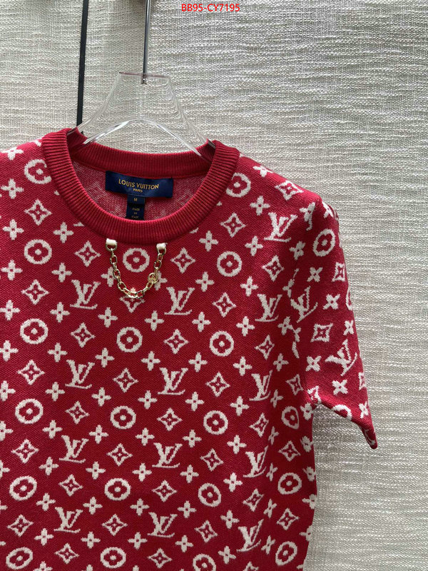 Clothing-LV mirror copy luxury ID: CY7195 $: 95USD