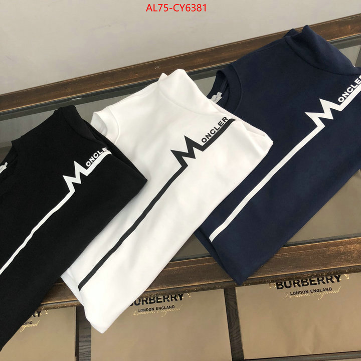 Clothing-Moncler shop cheap high quality 1:1 replica ID: CY6381 $: 75USD