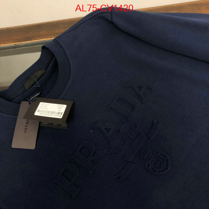 Clothing-Prada highest quality replica ID: CV1420 $: 75USD