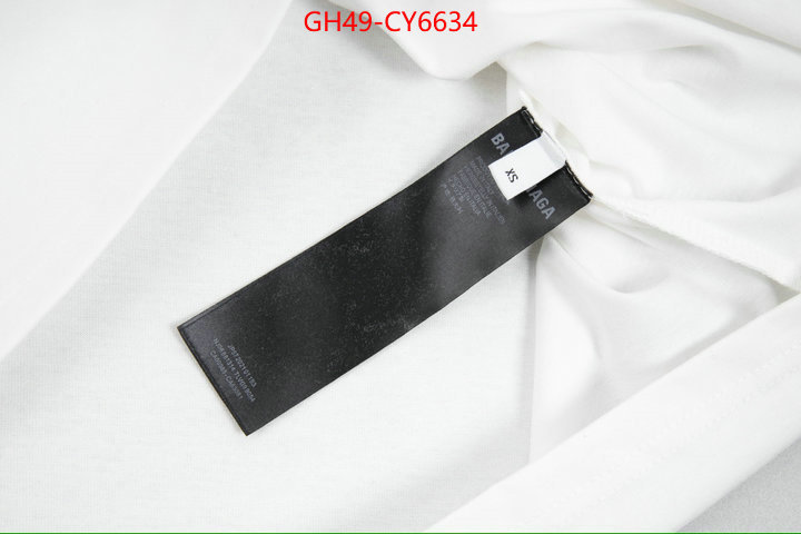 Clothing-Balenciaga designer wholesale replica ID: CY6634 $: 49USD