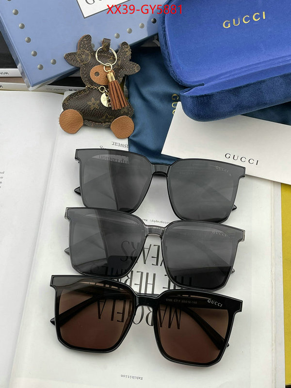 Glasses-Gucci top quality fake ID: GY5881 $: 39USD