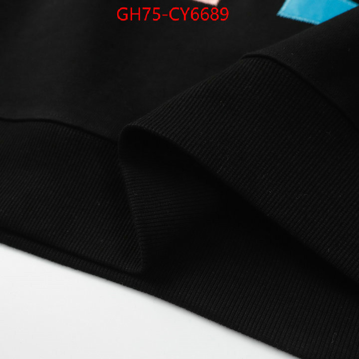 Clothing-Gucci highest quality replica ID: CY6689 $: 75USD