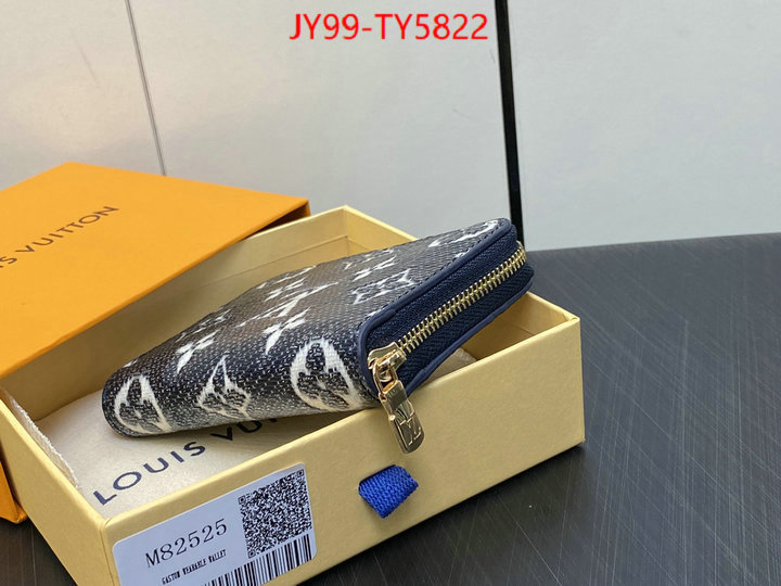 LV Bags(TOP)-Wallet top fake designer ID: TY5822 $: 99USD