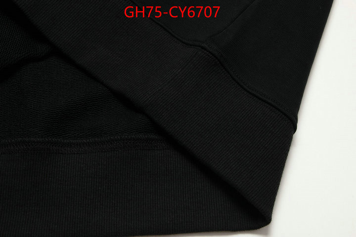 Clothing-Gucci 1:1 replica wholesale ID: CY6707 $: 75USD
