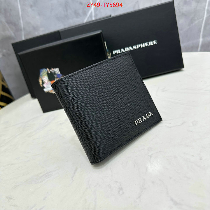 Prada Bags (4A)-Wallet top fake designer ID: TY5694 $: 49USD