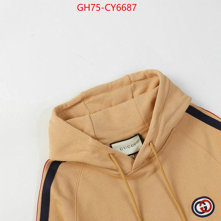 Clothing-Gucci designer wholesale replica ID: CY6687 $: 75USD