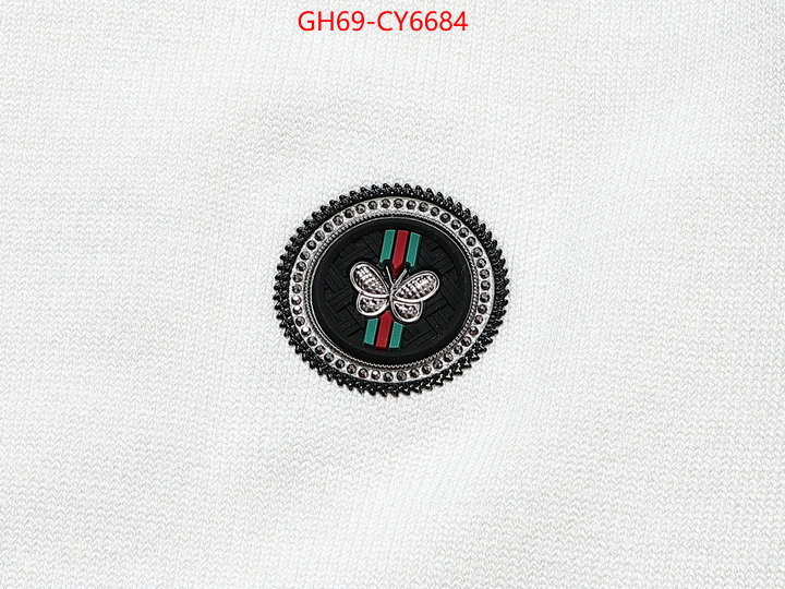 Clothing-Gucci the highest quality fake ID: CY6684 $: 69USD