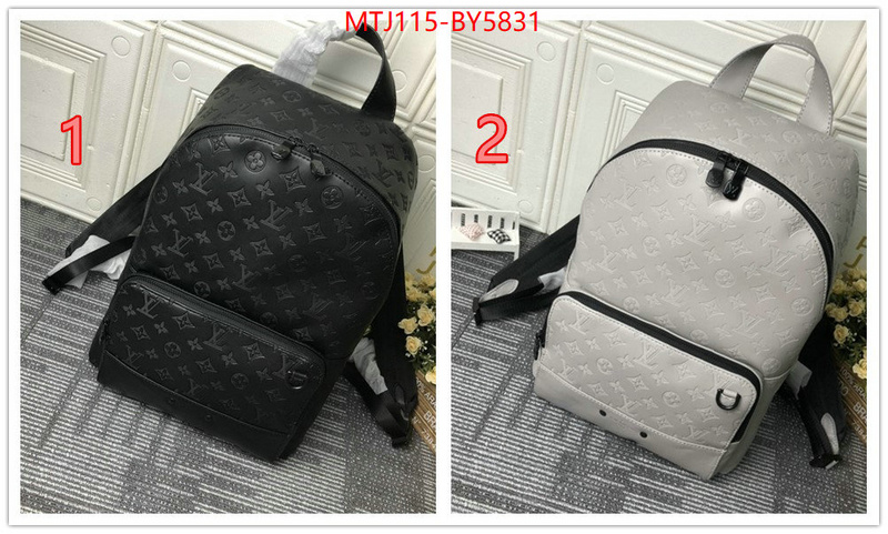 LV Bags(4A)-Backpack- 7 star replica ID: BY5831 $: 115USD