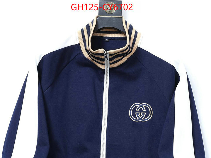 Clothing-Gucci highest quality replica ID: CY6702 $: 125USD