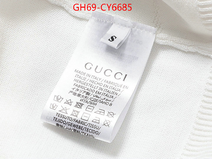 Clothing-Gucci cheap online best designer ID: CY6685 $: 69USD