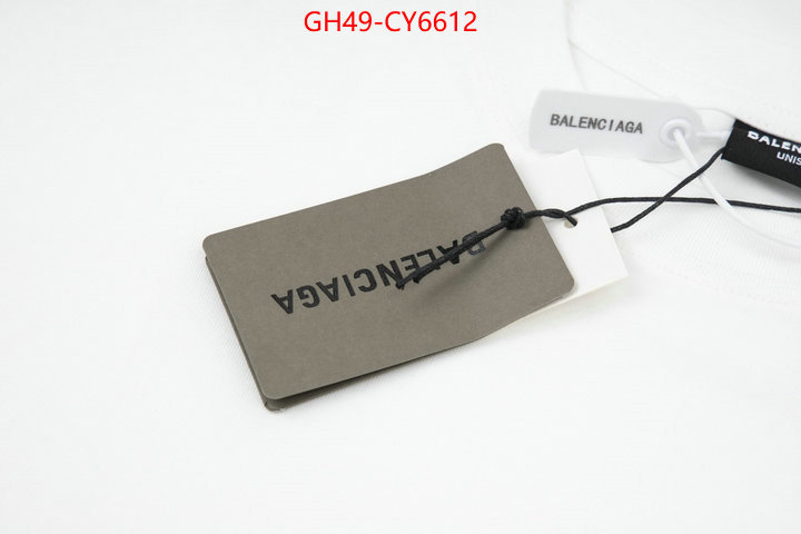 Clothing-Balenciaga replica designer ID: CY6612 $: 49USD