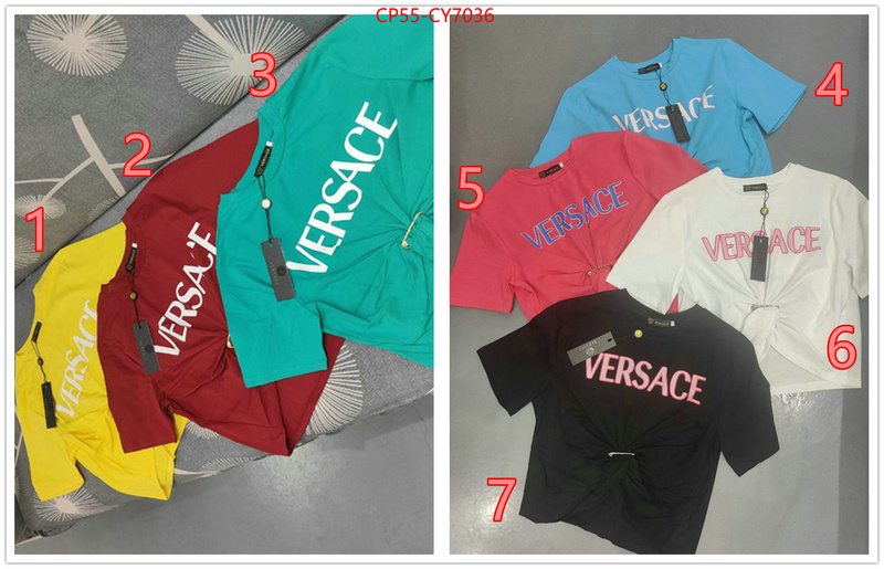 Clothing-Versace cheap wholesale ID: CY7036 $: 55USD