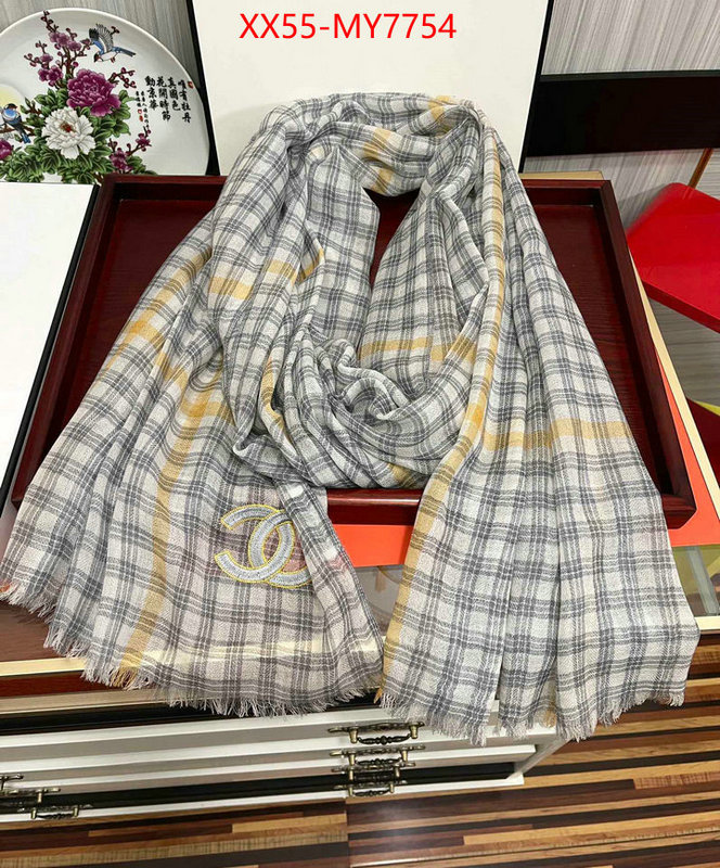 Scarf-Chanel where to buy high quality ID: MY7754 $: 55USD