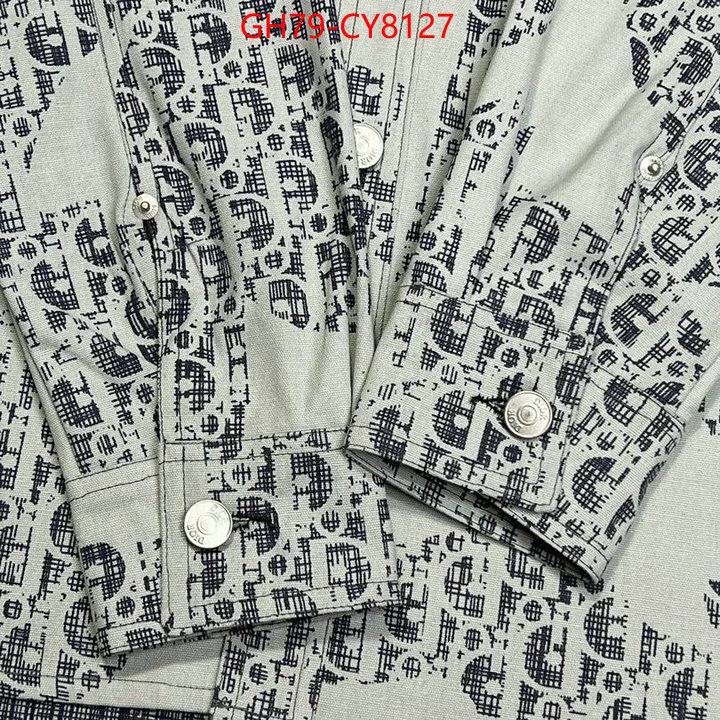 Clothing-Dior aaaaa+ replica designer ID: CY8127 $: 79USD