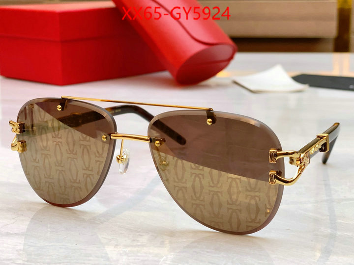 Glasses-Cartier how to buy replcia ID: GY5924 $: 65USD