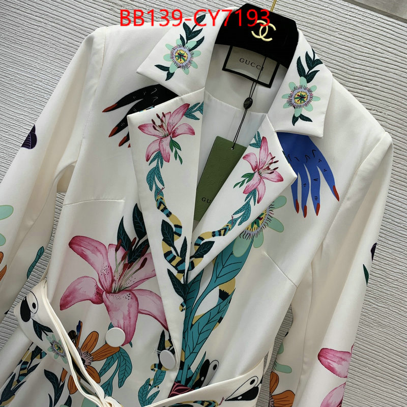 Clothing-Gucci exclusive cheap ID: CY7193 $: 139USD