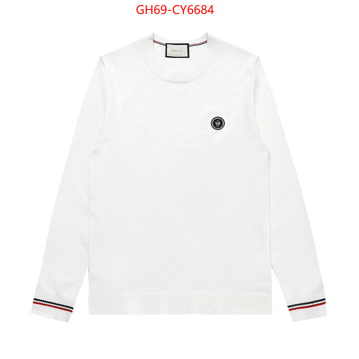 Clothing-Gucci the highest quality fake ID: CY6684 $: 69USD