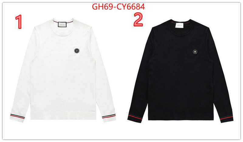 Clothing-Gucci the highest quality fake ID: CY6684 $: 69USD