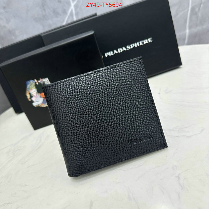 Prada Bags (4A)-Wallet top fake designer ID: TY5694 $: 49USD