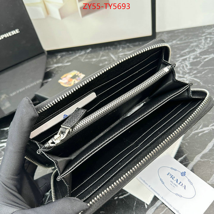 Prada Bags (4A)-Wallet aaaaa replica designer ID: TY5693 $: 55USD