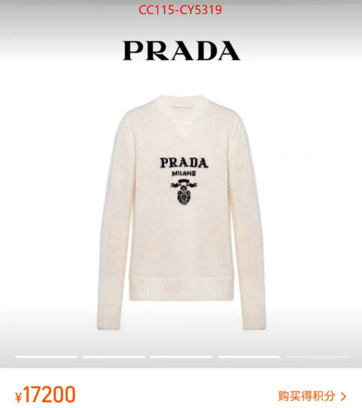 Clothing-Prada cheap ID: CY5319 $: 115USD