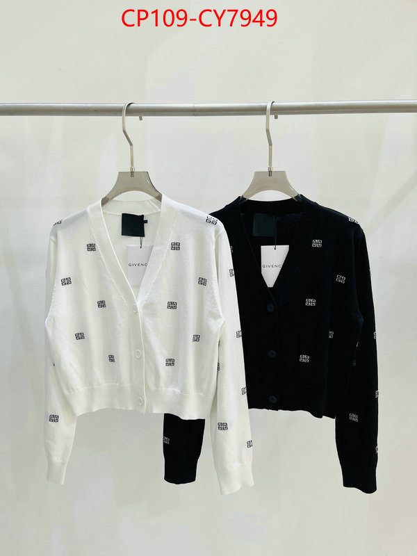 Clothing-Givenchy luxury cheap ID: CY7949 $: 109USD