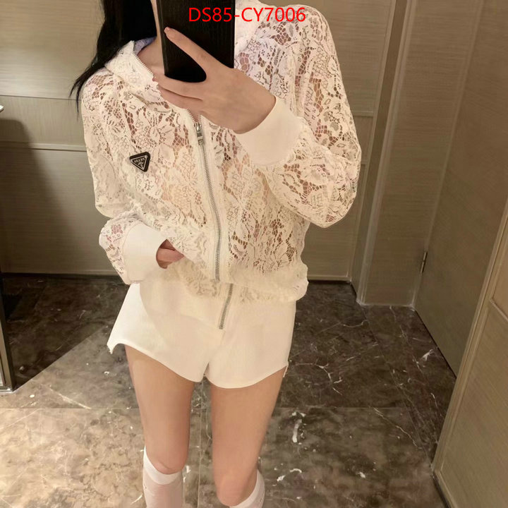 Clothing-Prada top 1:1 replica ID: CY7006 $: 85USD