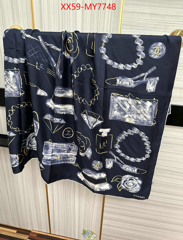 Scarf-Chanel outlet sale store ID: MY7748 $: 59USD