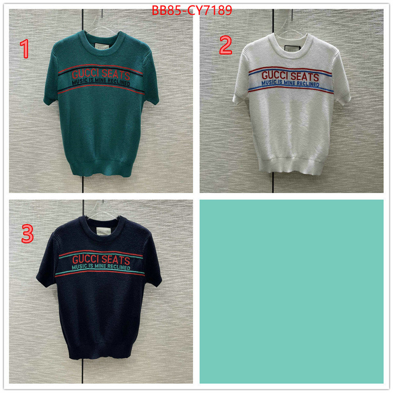 Clothing-Gucci aaaaa quality replica ID: CY7189 $: 85USD