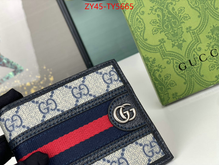 Gucci Bags(4A)-Wallet- aaaaa class replica ID: TY5665 $: 45USD