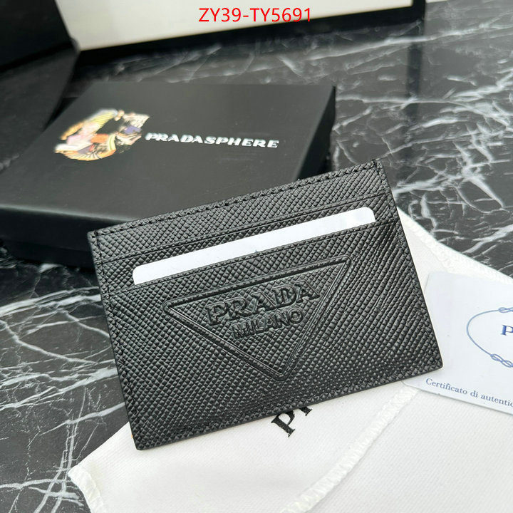 Prada Bags (4A)-Wallet 2023 perfect replica designer ID: TY5691 $: 39USD