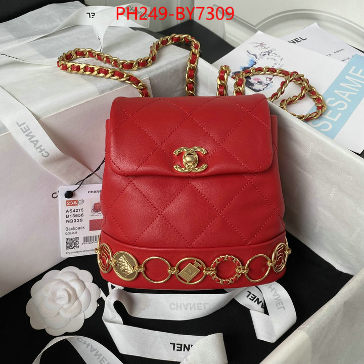 Chanel Bags(TOP)-Backpack- top perfect fake ID: BY7309 $: 249USD