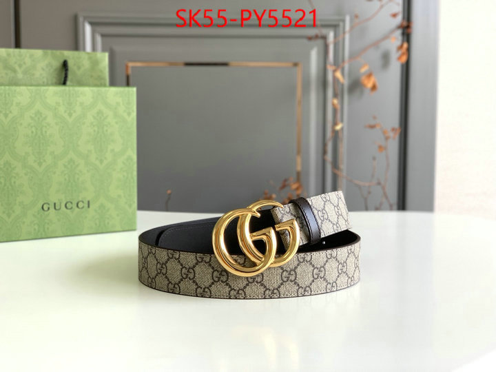 Belts-Gucci good ID: PY5521 $: 55USD