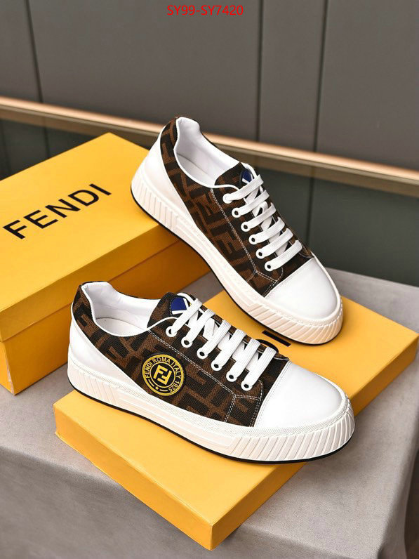 Men Shoes-Fendi top brands like ID: SY7420 $: 99USD