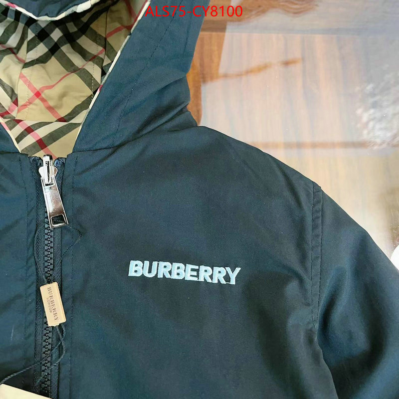 Kids clothing-Burberry replica aaaaa designer ID: CY8100 $: 75USD