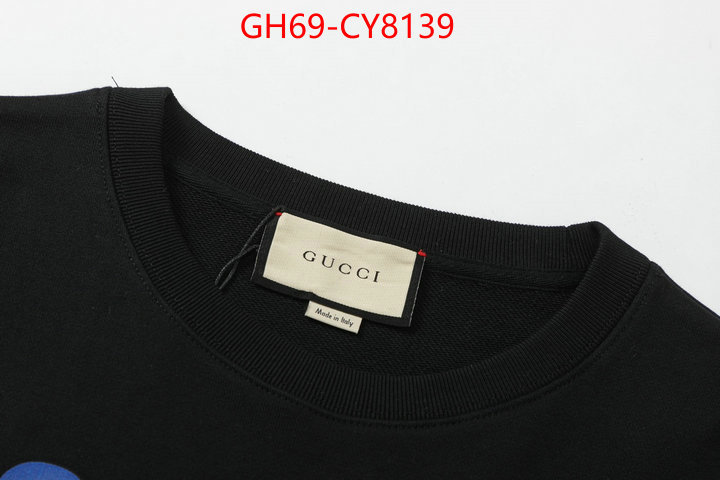 Clothing-Gucci 2023 luxury replicas ID: CY8139 $: 69USD