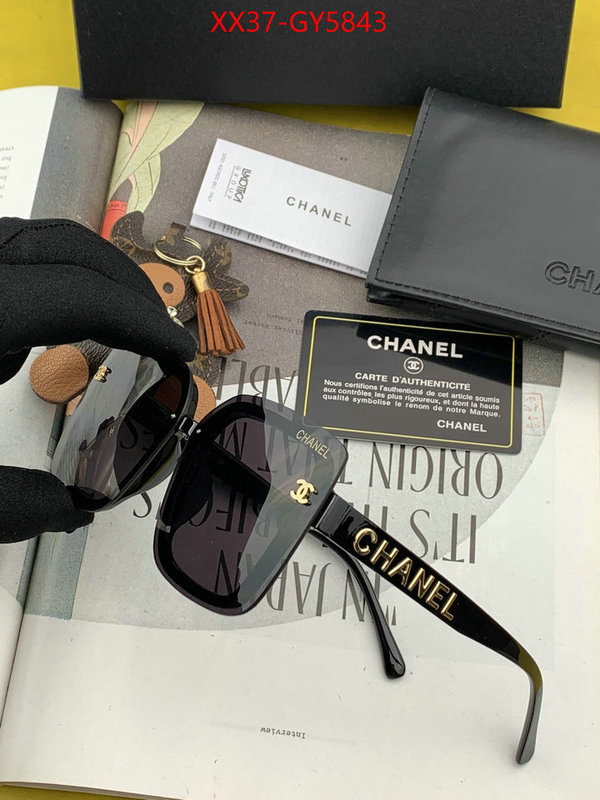 Glasses-Chanel buy cheap replica ID: GY5843 $: 37USD