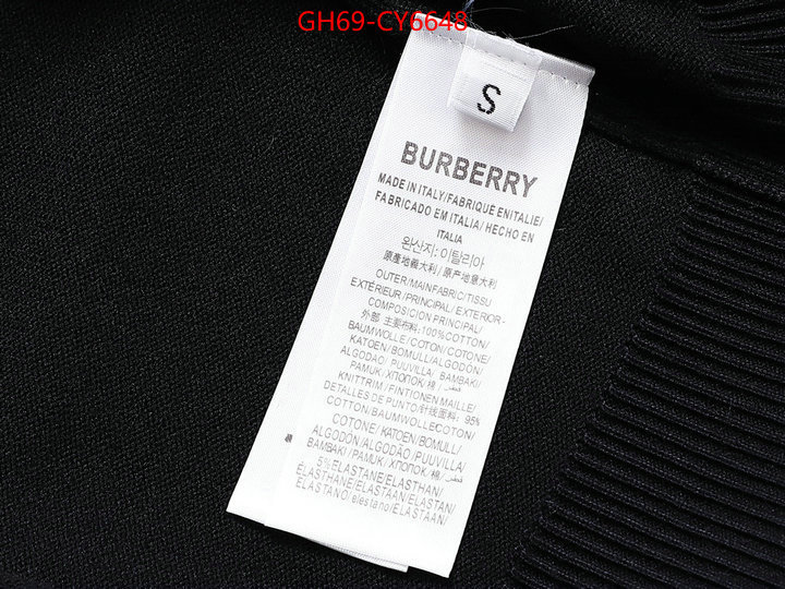 Clothing-Burberry cheap ID: CY6648 $: 69USD