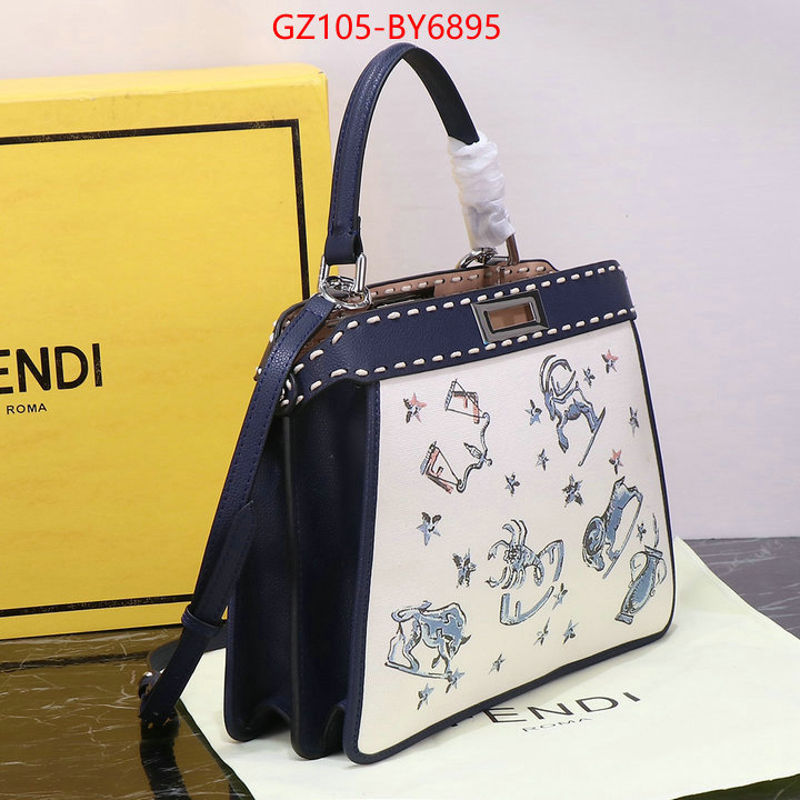 Fendi Bags(4A)-Peekaboo top fake designer ID: BY6895 $: 105USD