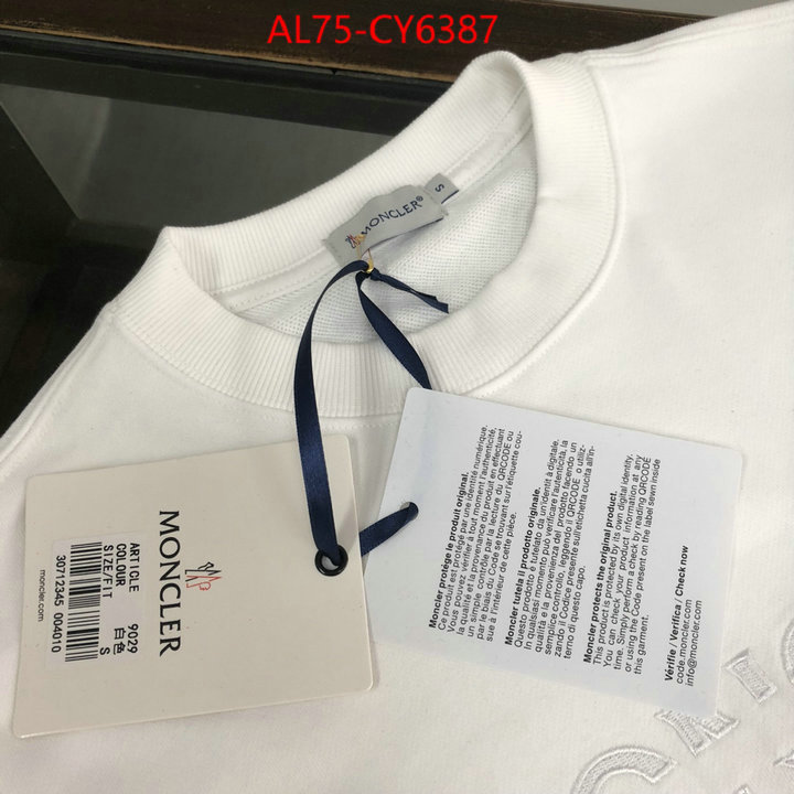 Clothing-Moncler can you buy knockoff ID: CY6387 $: 75USD