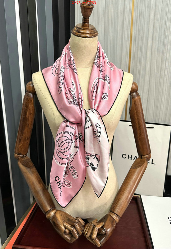 Scarf-Chanel buy cheap ID: MY7753 $: 75USD