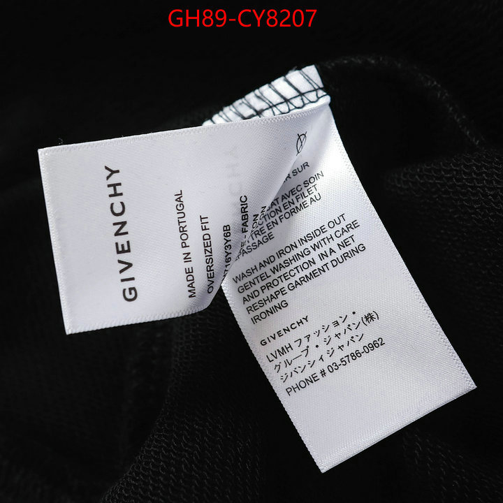 Clothing-Givenchy replica best ID: CY8207 $: 89USD