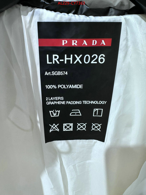 Down jacketMen-Prada high quality replica ID: CY7363 $: 229USD